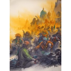 Ali Abbas, 22 x 30 inch, Watercolor on Paper, Figurative Painting-AC-AAB-315